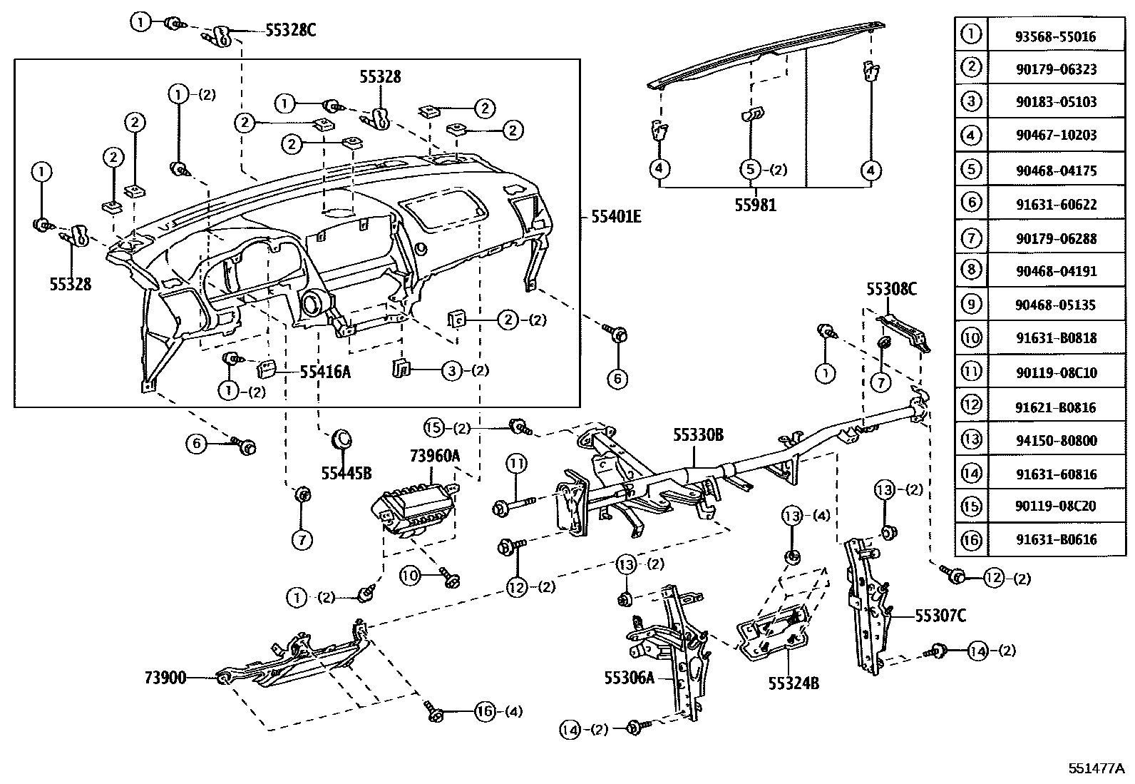 Parts diagram