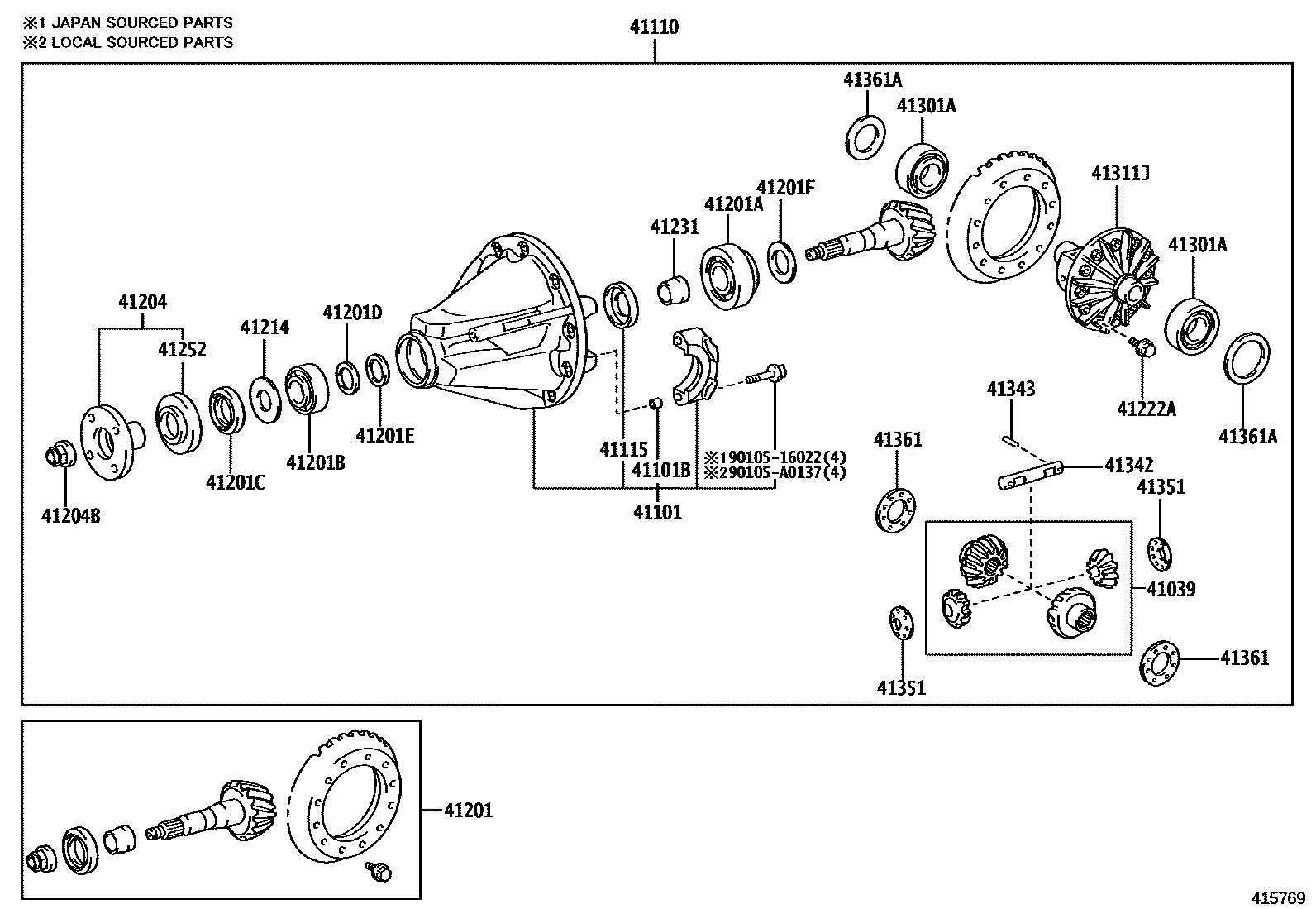 Parts diagram