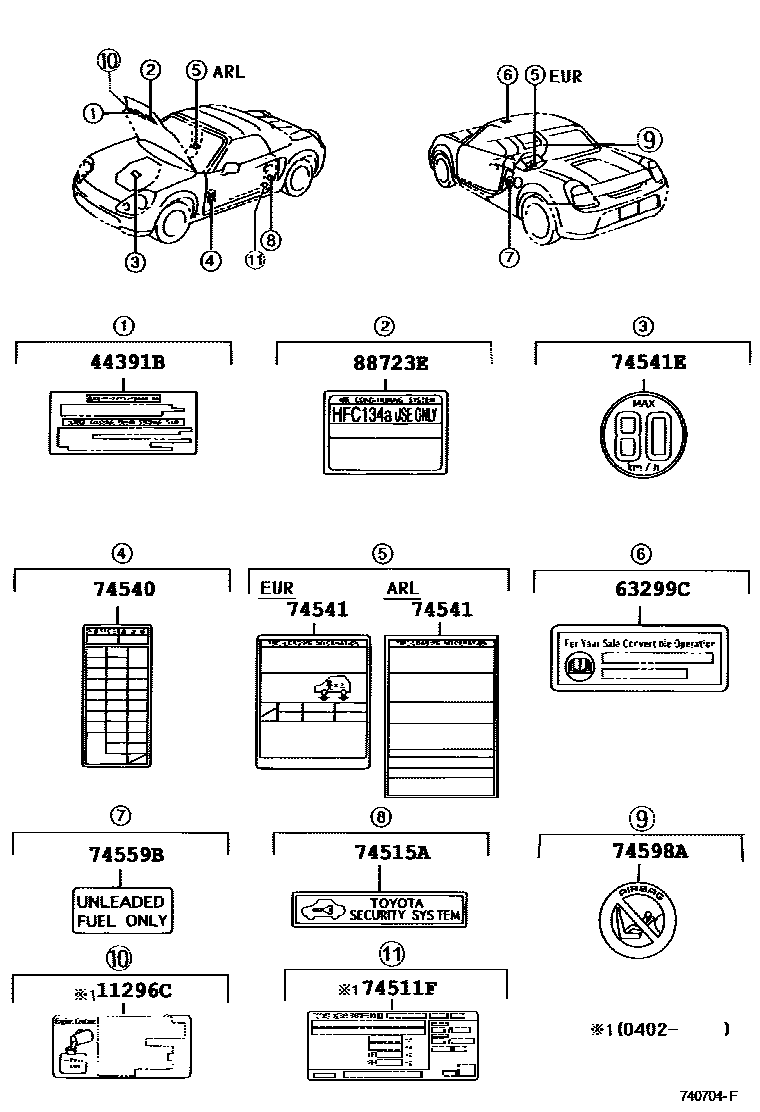 Parts diagram
