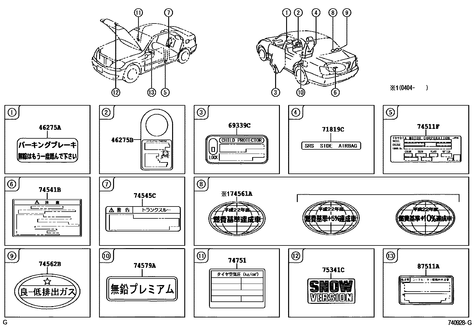 Parts diagram
