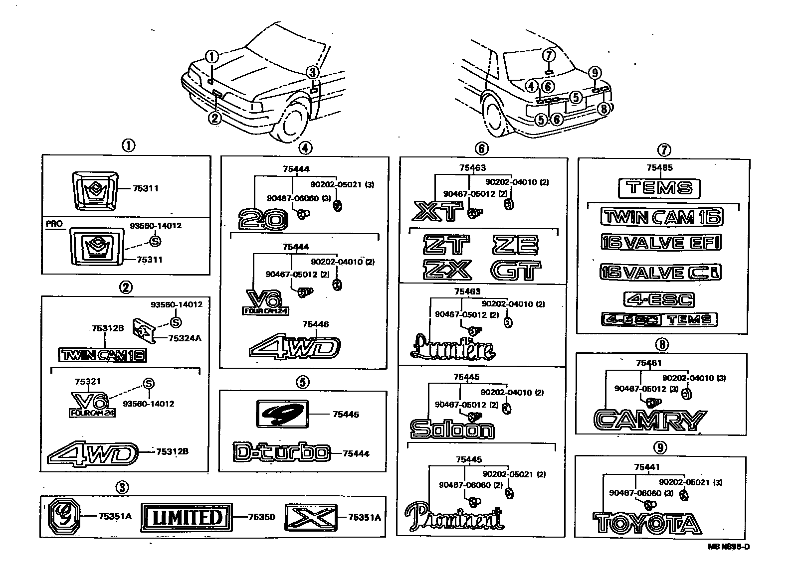 Parts diagram