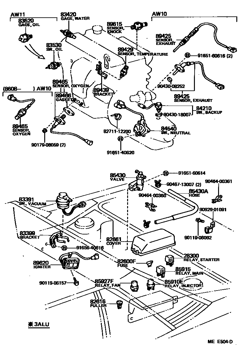 Parts diagram