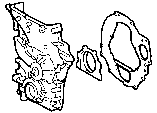 Toyota TIMING GEAR COVER & REAR END PLATE parts diagram